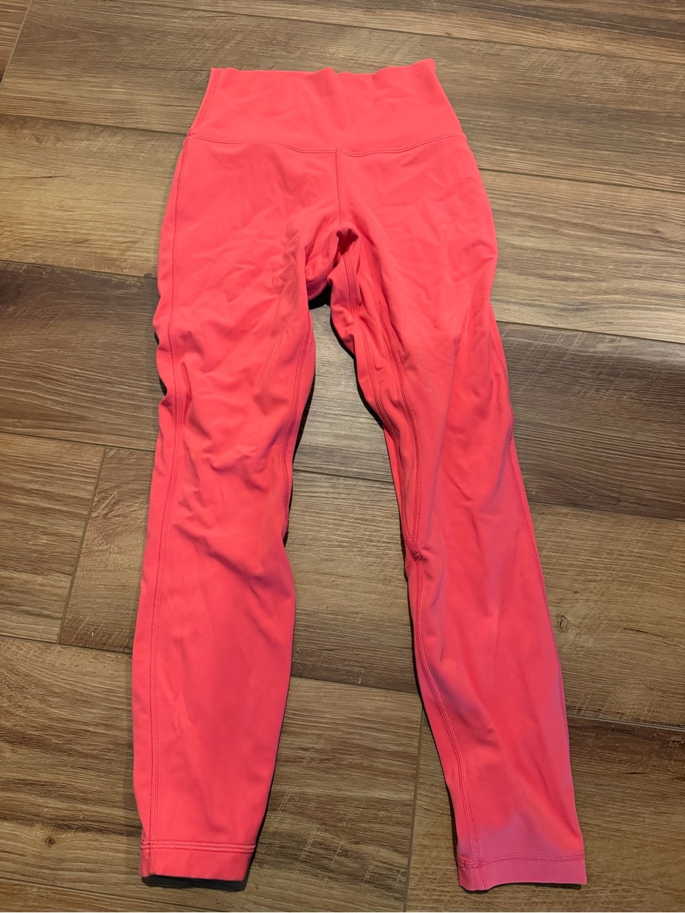 lululemon athletica Coral-Red High-Rise Leggings
